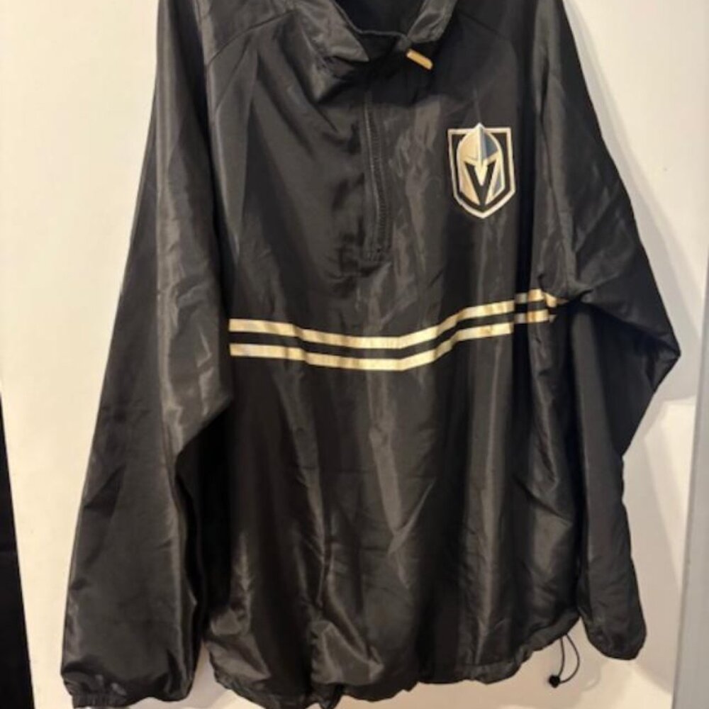 Station Casinos Black & Gold Windbreaker Adult L Golden Knights NWOT